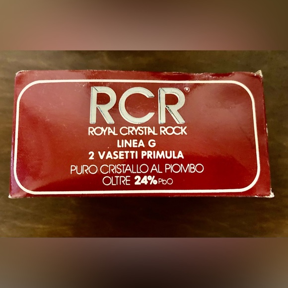 NIB - RCR Royal Crystal Bud Vases - Picture 4 of 5